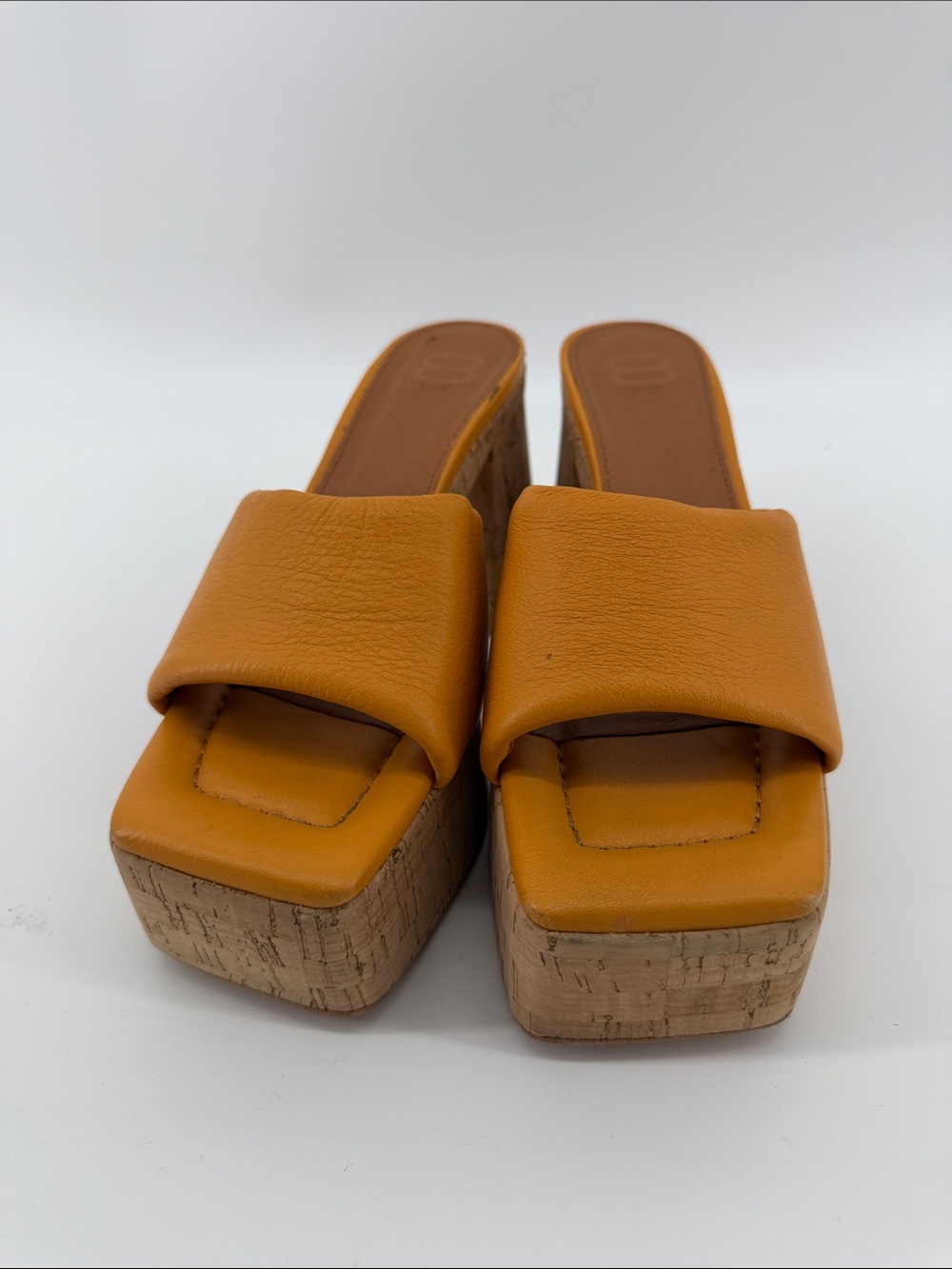 8 by Yoox Platform Sandals in Orange 38 S33 - Picture 3 of 7